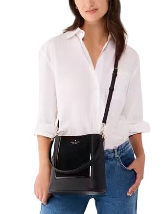 Kate Spade New York Lena Suede Bucket Bag Black