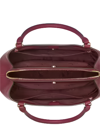 Kate Spade New York Lena Suede Colorblock Medium Satchel Blackberry Preserves