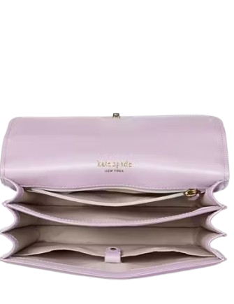 Kate Spade New York Locket Large Flap Shoulder Bag Violet Mist