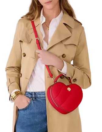 Kate Spade New York Love Shack Quilted 3D Heart Crossbody