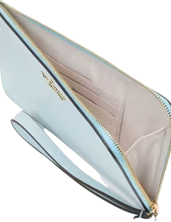 Kate Spade New York Lucy Bicolor Medium L Zip Wristlet Crisp Sky