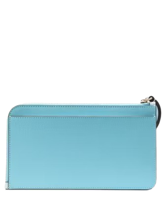 Kate Spade New York Lucy Bicolor Medium L Zip Wristlet Crisp Sky