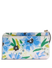 Kate Spade New York Lucy Floral Medium L-Zip Wristlet Cream
