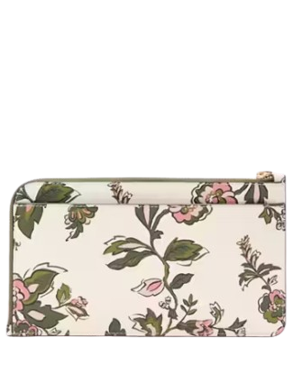 Kate Spade★幸せのLucy Spade Flower Medium L-zip Wristlet♪ Kate Spade New York Lucy Spade Flower Medium L-zip Wristlet