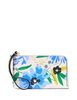 Kate Spade New York Lucy Floral Small L-Zip Wristlet  Cream