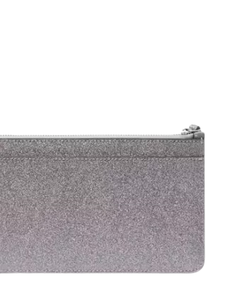 Kate Spade New York Lucy Glitter Medium L-Zip Wristlet Candied Flower