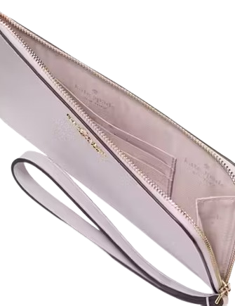 Kate Spade New York Lucy Medium L-Zip Wristlet Pastel Lavender