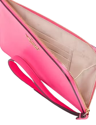 Kate Spade New York Lucy Medium L-Zip Wristlet Wild Pink