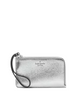 Kate Spade New York Lucy Metallic Small L-zip Wristlet Silver