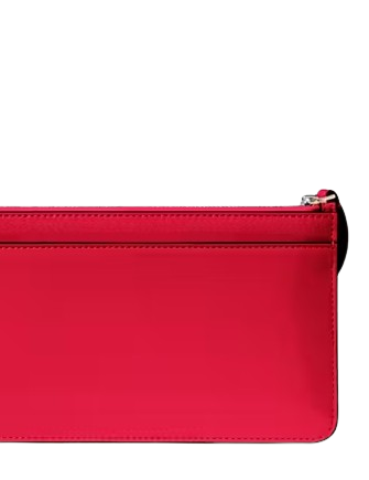 Kate Spade New York Lucy Patent Medium L-Zip Wristlet Ruby Red