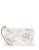 Kate Spade New York Lucy Perforated Medium L-Zip Wristlet Meringue