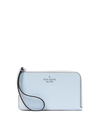 Kate Spade New York Lucy Small Card Holder Wristlet Watercolor Blue