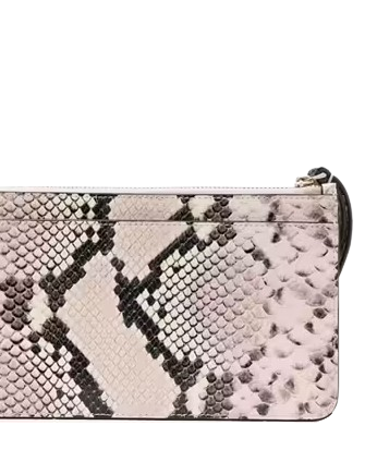 Kate Spade New York Lucy Snake Embossed Medium L-Zip Wristlet