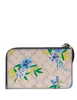 Kate Spade New York Lucy Spade Flower Floral Small L-zip Wristlet  Blazer Blue