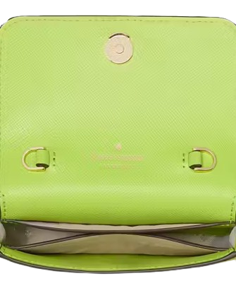 Kate Spade New York Madison Card Case Crossbody Grasshopper Green
