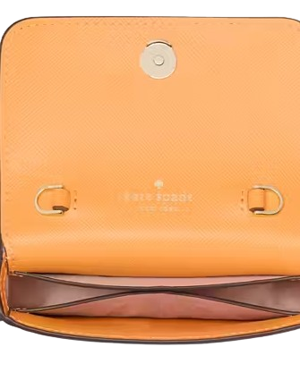 Kate Spade New York Madison Card Case Crossbody Sunset Blaze
