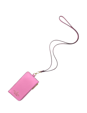 Kate Spade New York Madison Card Case Lanyard Surf Pink
