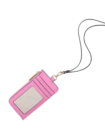 Kate Spade New York Madison Card Case Lanyard Surf Pink