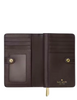 Kate Spade New York Madison Croc Embossed Medium Bifold Wallet Hot Fudge