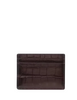 Kate Spade New York Madison Croc Embossed Small Slim Card Holder Hot Fudge