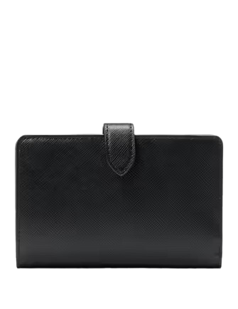 Kate Spade New York Madison Floral Applique Medium Bifold Wallet Black