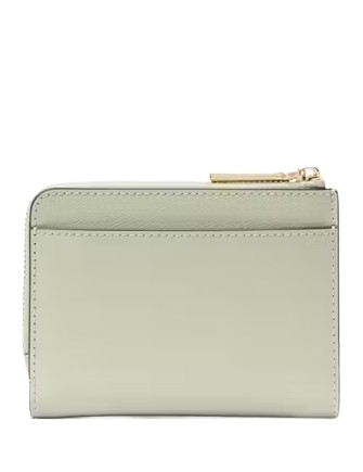 Kate Spade New York Madison Floral Applique Small L Zip Wallet Sage Bundle