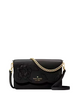 Kate Spade New York Madison Floral Applique Willow Mini Crossbody Black