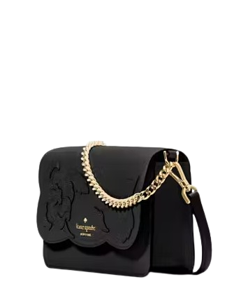 Kate Spade New York Madison Floral Applique Willow Mini Crossbody Black