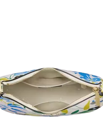 Kate Spade New York Madison Floral Crescent Shoulder Bag Cream
