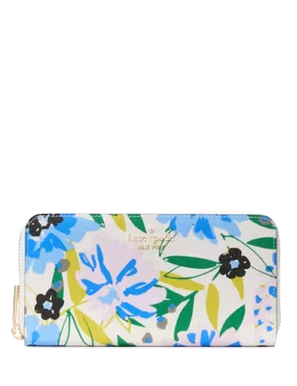 Kate Spade New York Madison Floral Large Continental Wallet Cream
