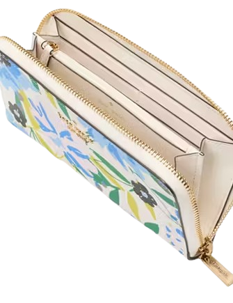 Kate Spade New York Madison Floral Large Continental Wallet Cream