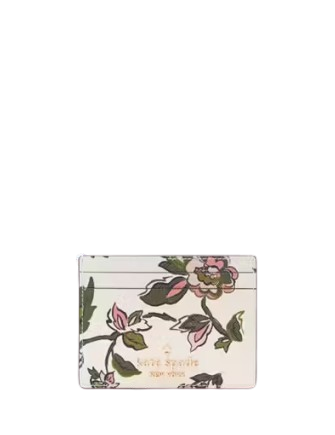 Kate Spade New York Madison Floral Small Slim Card Holder  Meringue