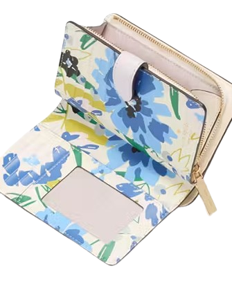 Kate Spade New York Madison Interior Printed Medium Bifold Wallet Pale Amethyst