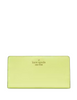 Kate Spade New York Madison Large Slim Wallet Lime Slushy