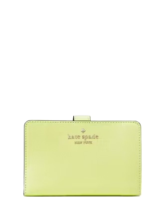 Kate Spade New York Madison Medium Compact Bifold Wallet Lime Slushy