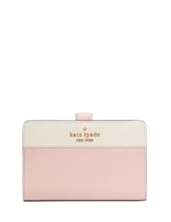 Kate Spade New York Madison Medium Compact Bifold Wallet Rose Smoke