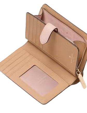 Kate Spade New York Madison Medium Compact Bifold Wallet Rose Smoke