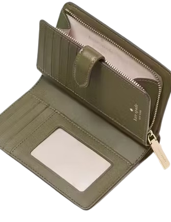 Kate Spade New York Madison Medium Compact Bifold Wallet Seaweed