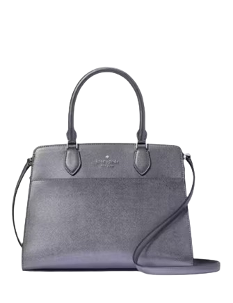 Kate Spade New York Madison Medium Metallic Satchel Candied Flower
