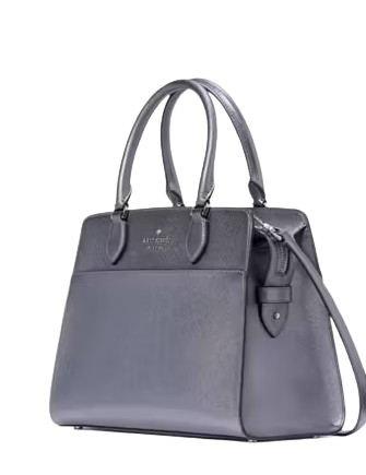 Kate Spade New York Madison Medium Metallic Satchel Candied Flower