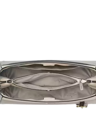 Kate Spade New York Madison Medium Top Handle Satchel Platinum Grey