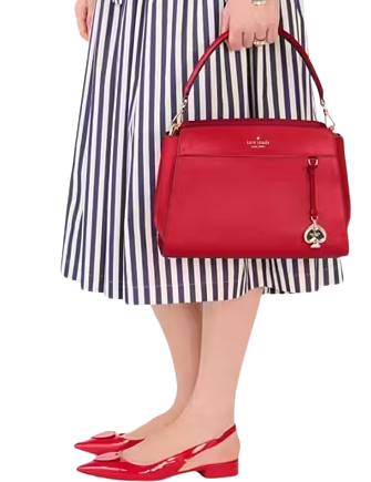 Kate Spade New York Madison Medium Top Handle Satchel Ruby Red
