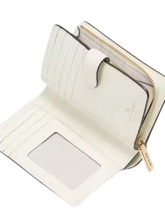 Kate Spade New York Madison Perforated Medium Bifold Wallet Meringue