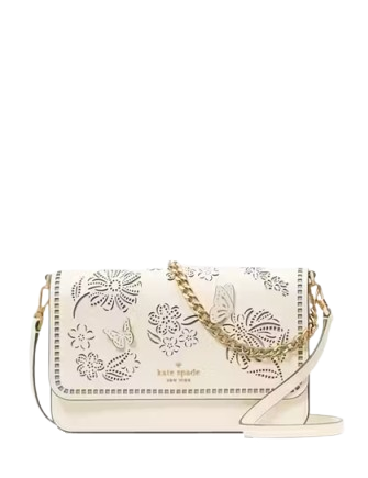 Kate Spade New York Madison Perforated Willow Convertible Crossbody Meringue