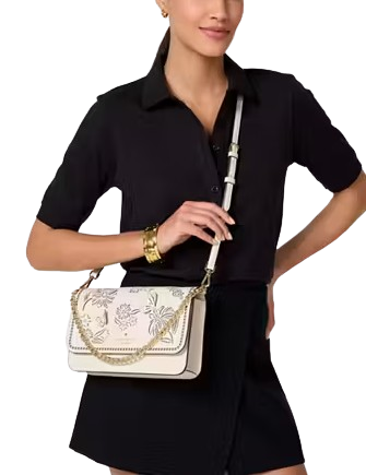 Kate Spade New York Madison Perforated Willow Convertible Crossbody Meringue
