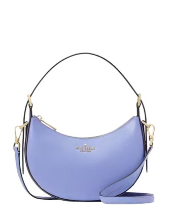Kate Spade New York Madison Saffiano Leather Crescent Shoulder Bag Frosted Blueberry