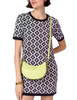 Kate Spade New York Madison Saffiano Leather Crescent Shoulder Bag Lime Slushy