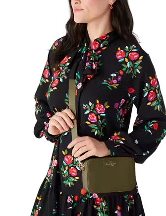 Kate Spade New York Madison Saffiano Leather Mini Camera Bag Seaweed