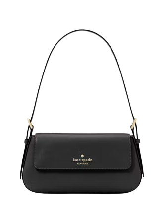 Kate Spade New York Madison Saffiano Leather Small Flap Shoulder Bag Black