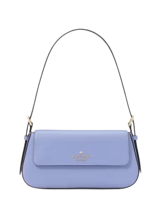 Kate Spade New York Madison Saffiano Leather Small Flap Shoulder Bag Frosted Blueberry